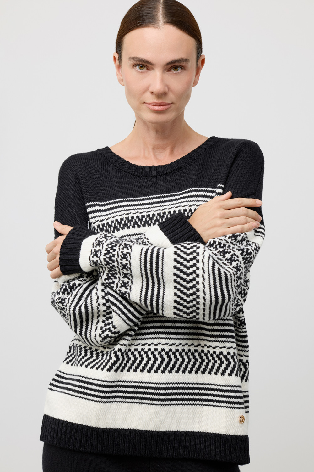 Джемперы женские для мам, артикул: ЕВ 30242/ш, цвет: черный3, фото 3