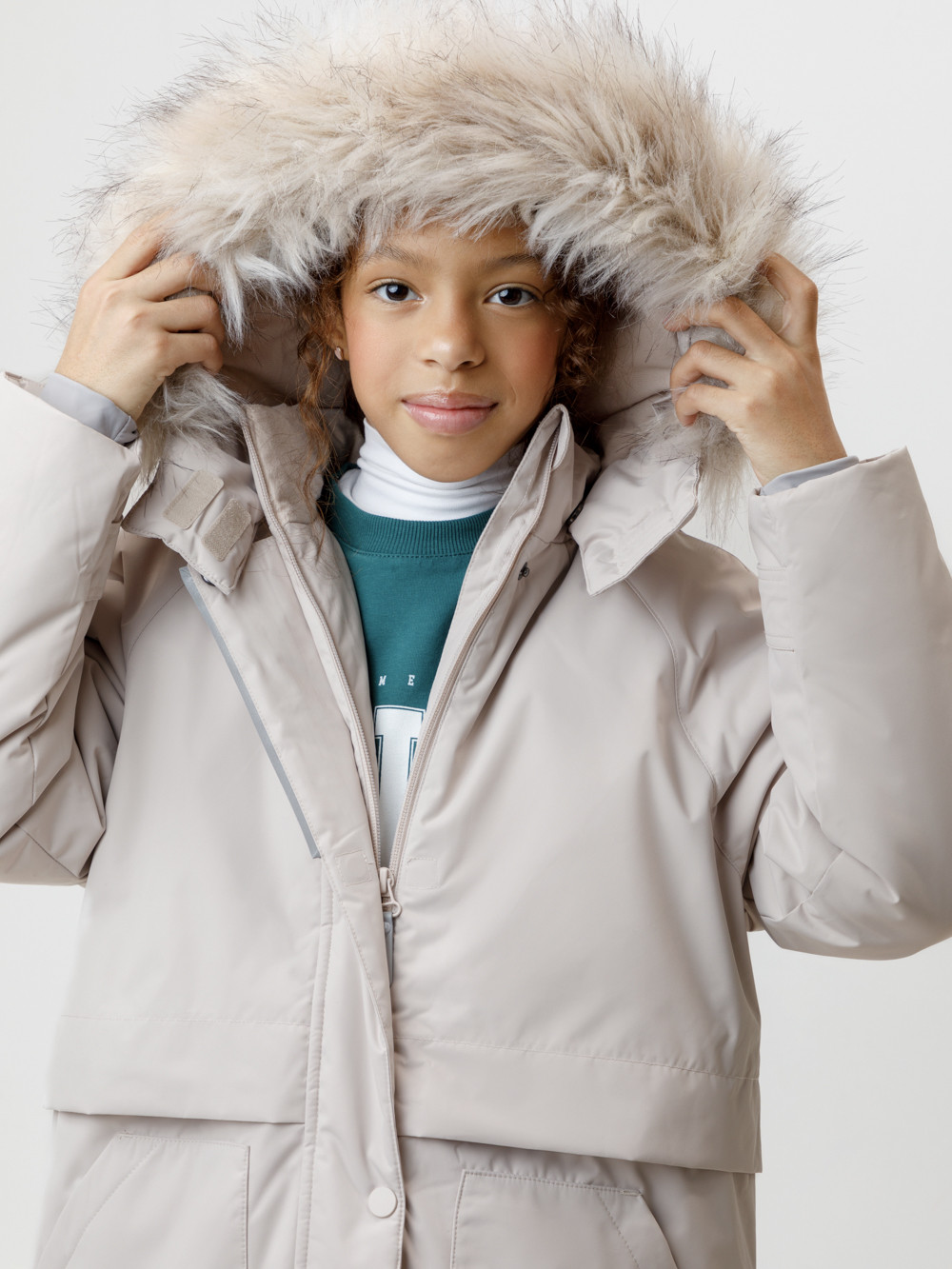 Куртка для девочки, артикул: ВК 38125/2 ГР, цвет: серый, фото 3