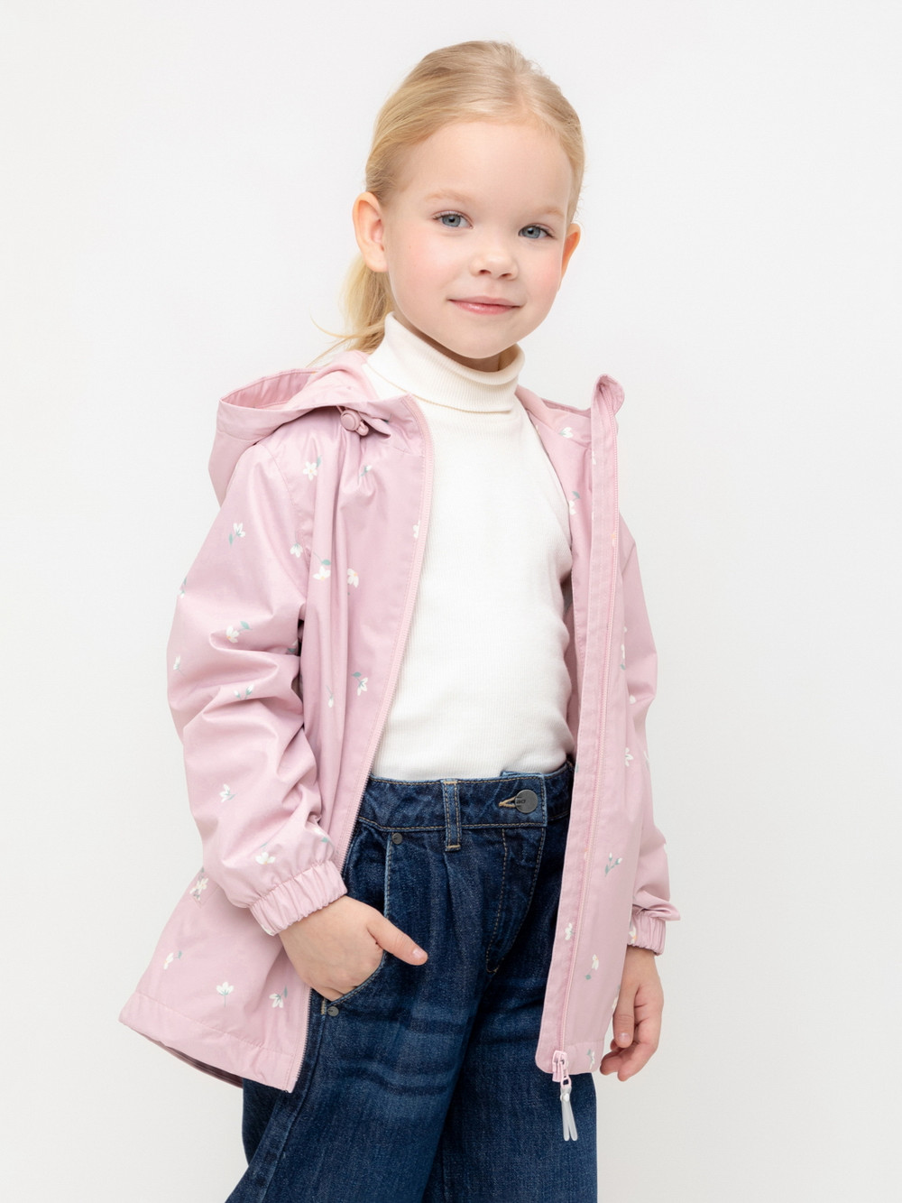 Куртка для девочки, артикул: ВК 32144/н/8 Ал, цвет: розовый, фото 3