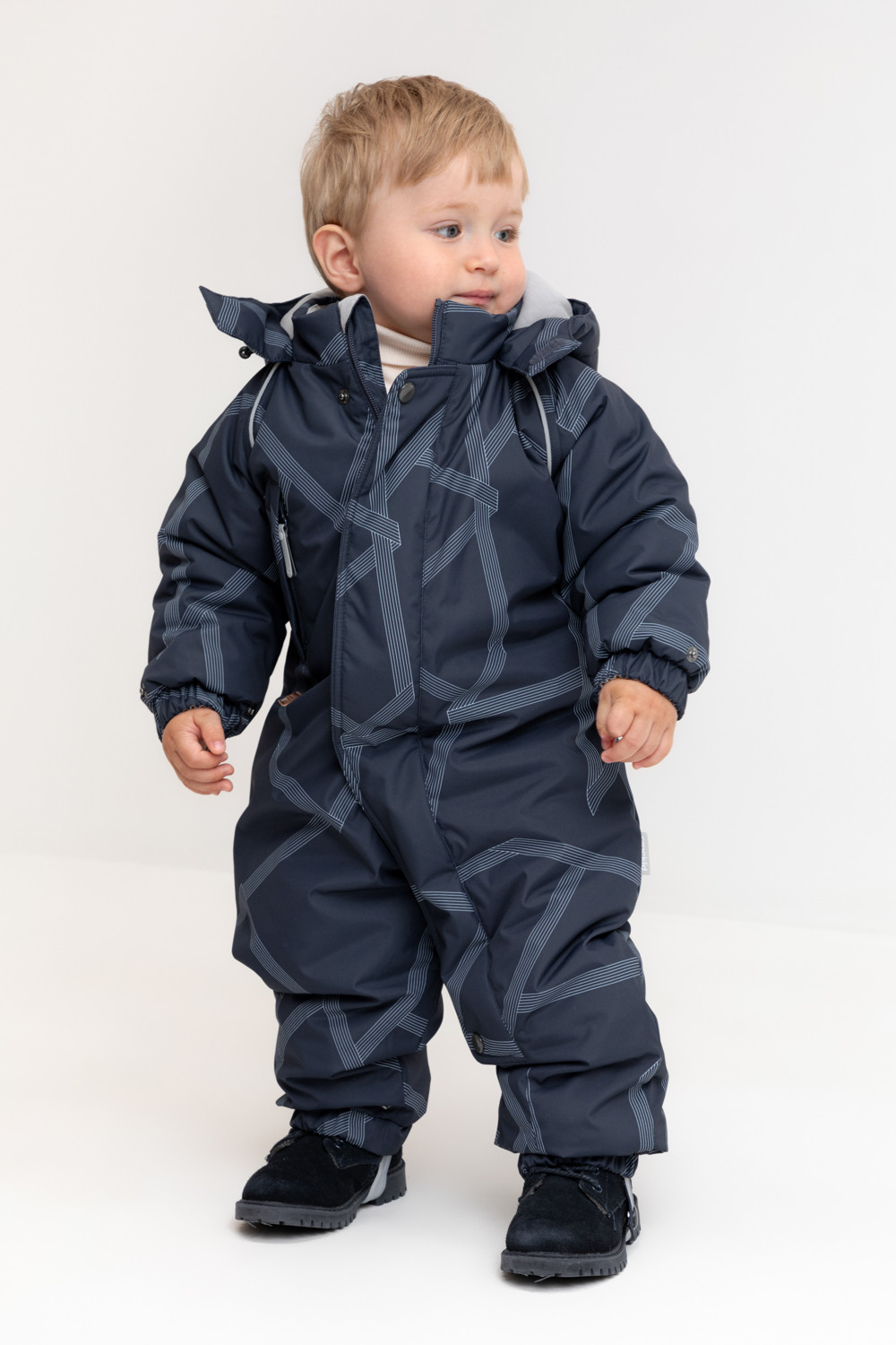 Комбинезоны утепленные для мальчика, артикул: ВК 60032/н/52 Ал, цвет: темно-синий, фото 3