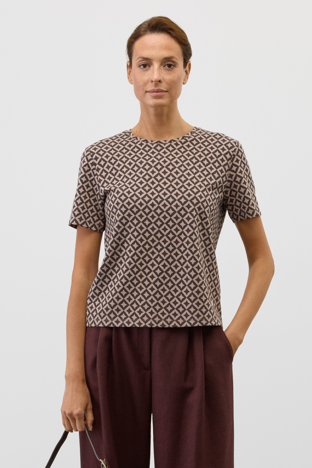 Футболки женские для мам, артикул: ЕВТ 3216, цвет: бежевый, фото 3