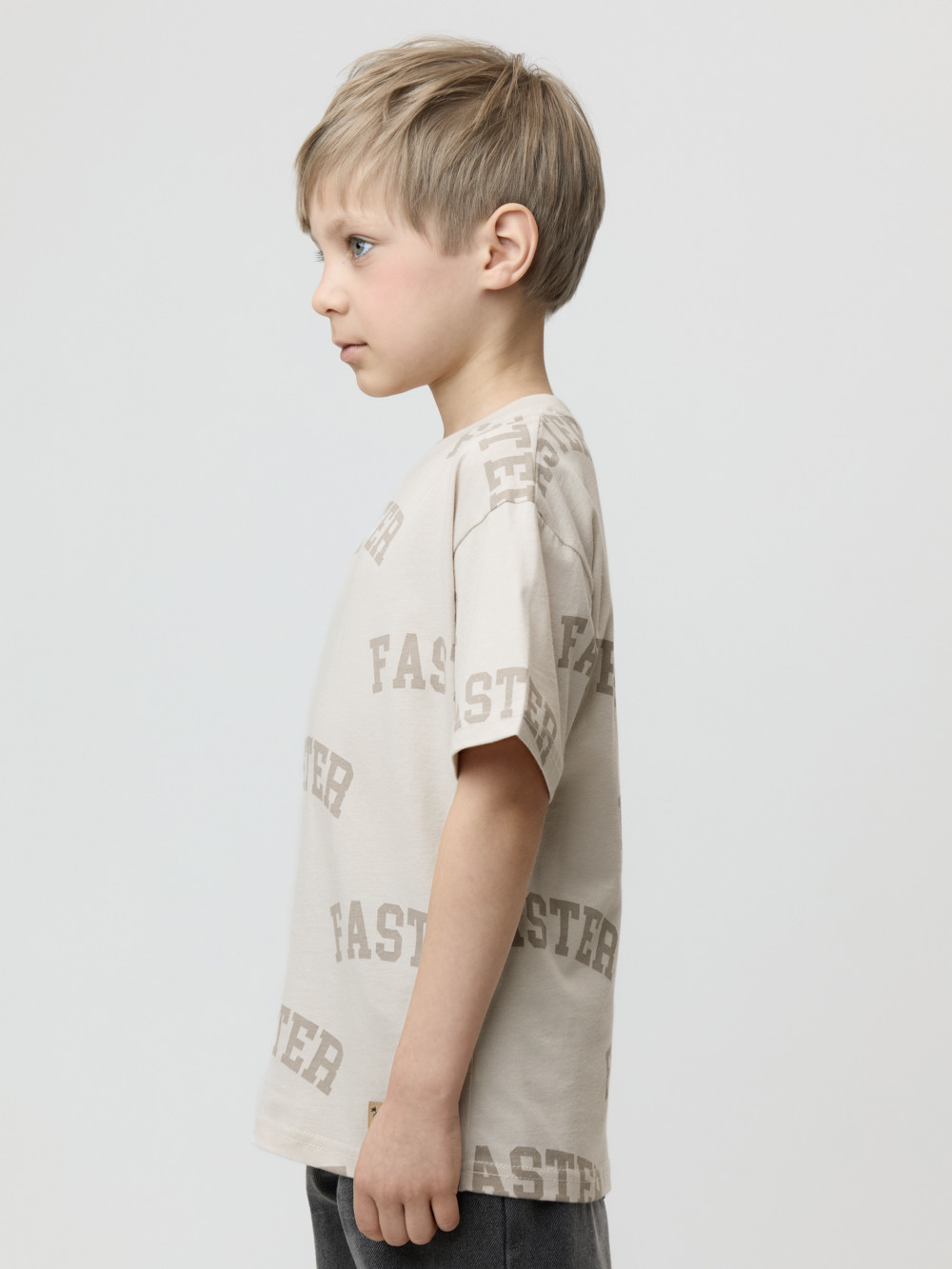 Футболка для мальчика, артикул: КР 302542, цвет: бежевый, фото 3