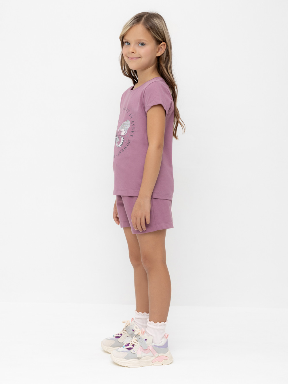 Шорты для девочки, артикул: КР 400417, цвет: бордовый, фото 2