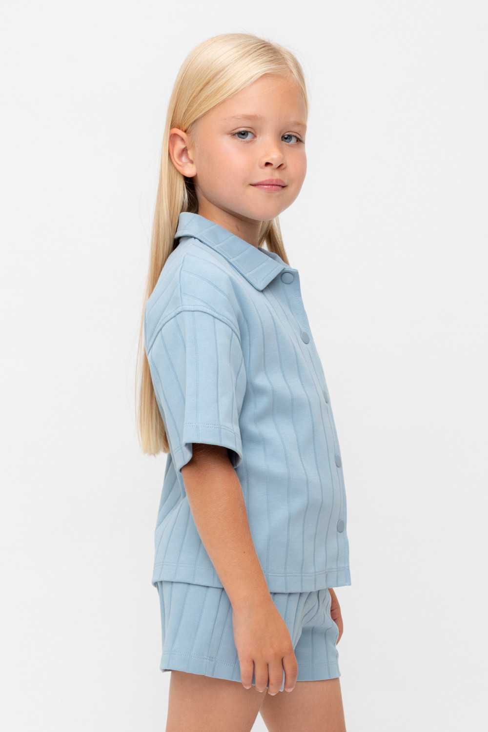 Рубашка для девочки, артикул: КР 302718, цвет: синий, фото 3