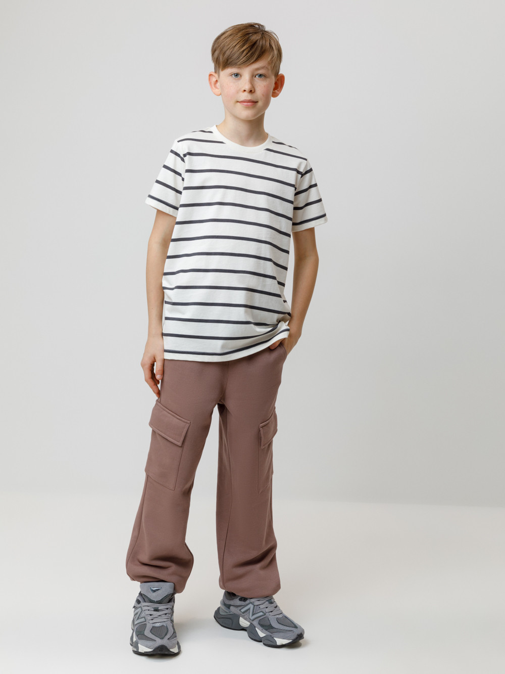 Брюки для мальчика, артикул: КР 400829, цвет: коричневый, фото 3