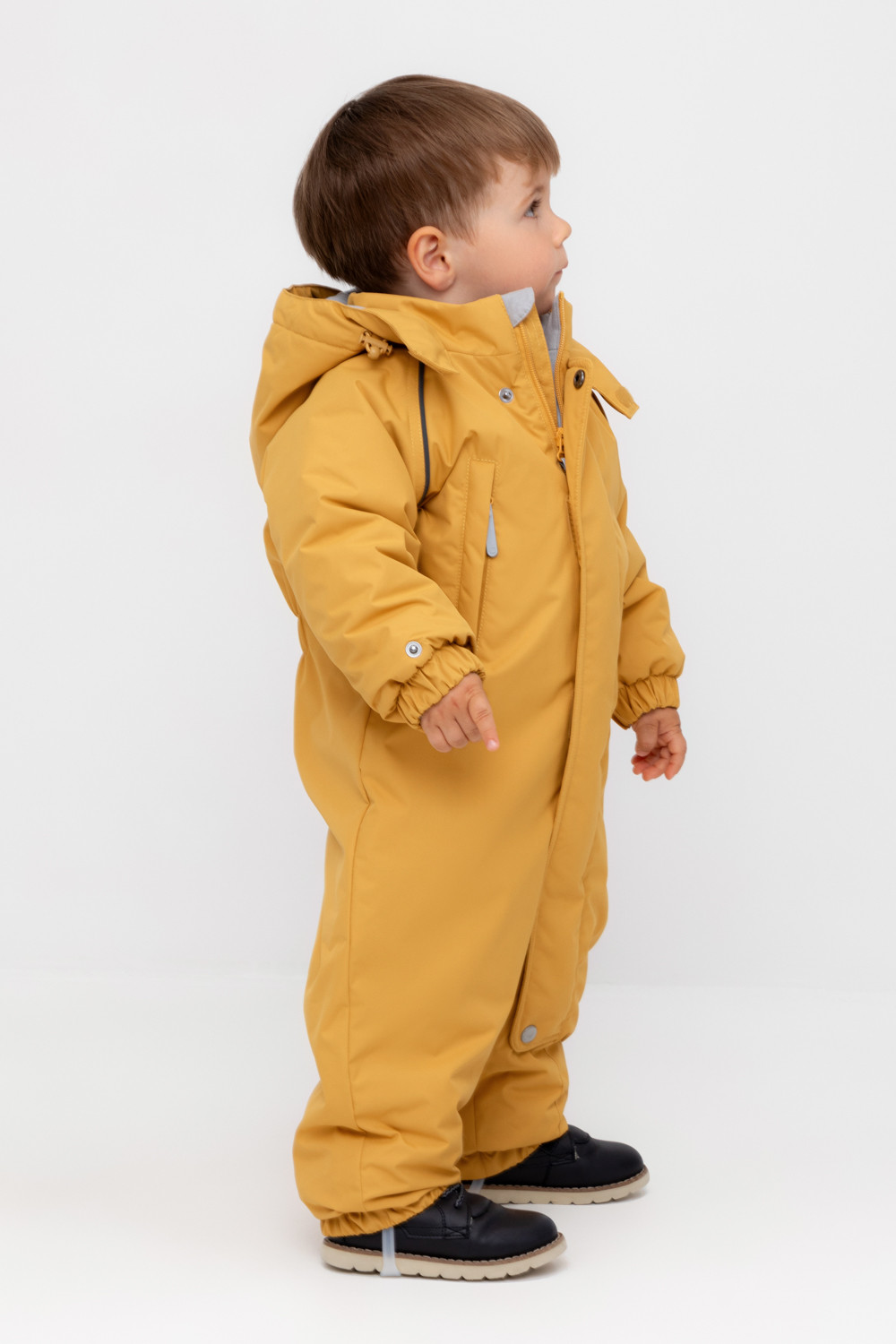 Комбинезоны утепленные для мальчика, артикул: ВК 60032/8 Ал, цвет: желтый, фото 3