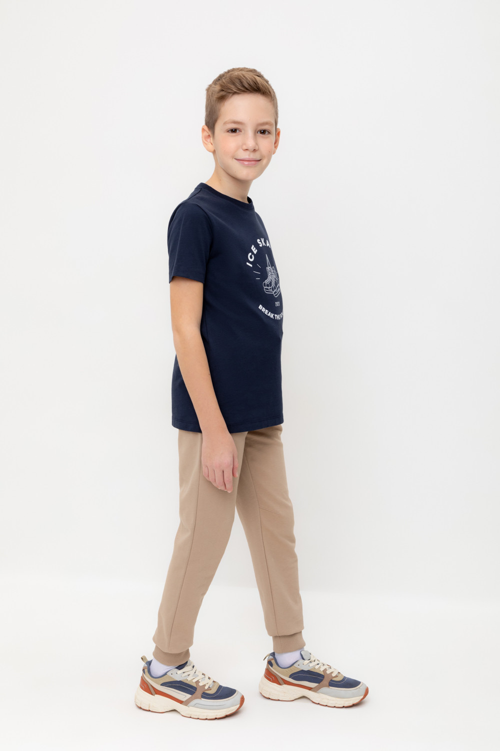 Брюки, артикул: К 400569, цвет: бежевый, фото 3