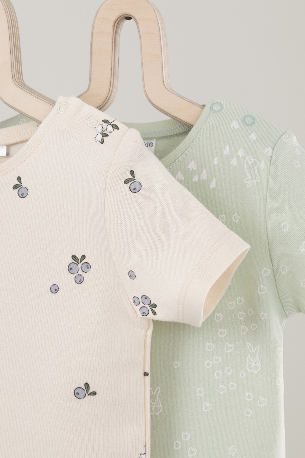 Футболка для новорожденных, артикул: К 301156-2уп, цвет: бежевый, фото 3