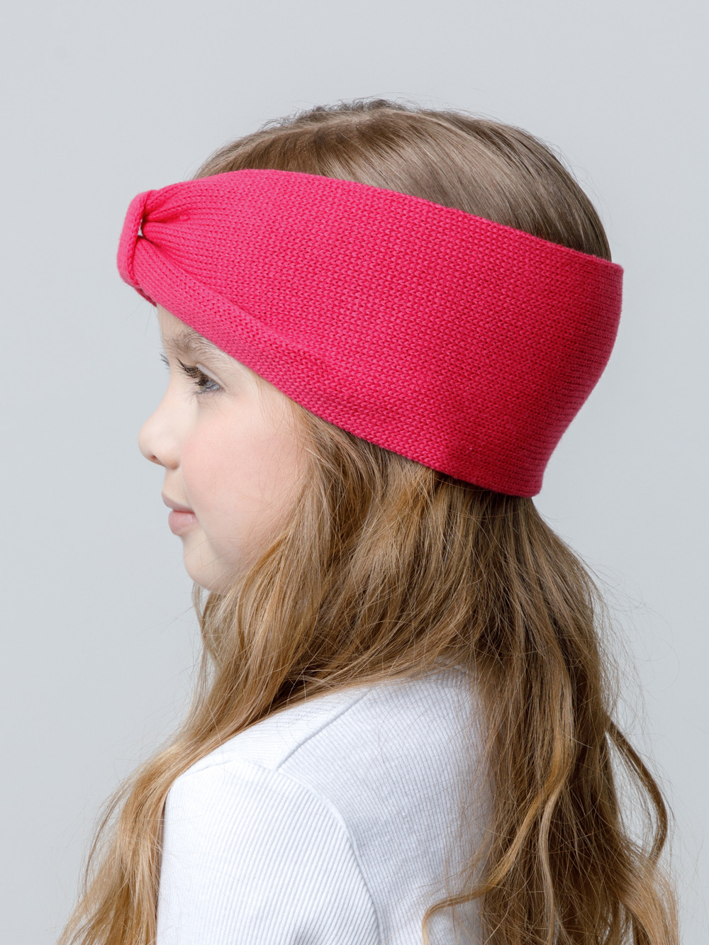 Шапка для девочки, артикул: КВ 20378/25, цвет: ярко-розовый, фото 3