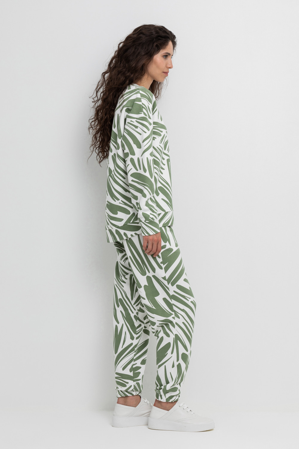 Брюки женские для мам, артикул: ЕВТ 4098, цвет: сахар, фото 3