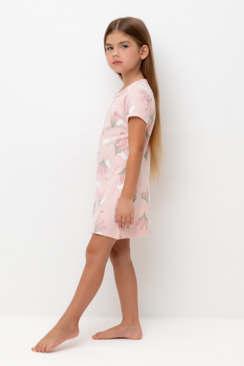 Ночная сорочка для девочки, артикул: К 1156, цвет: розовый, фото 3