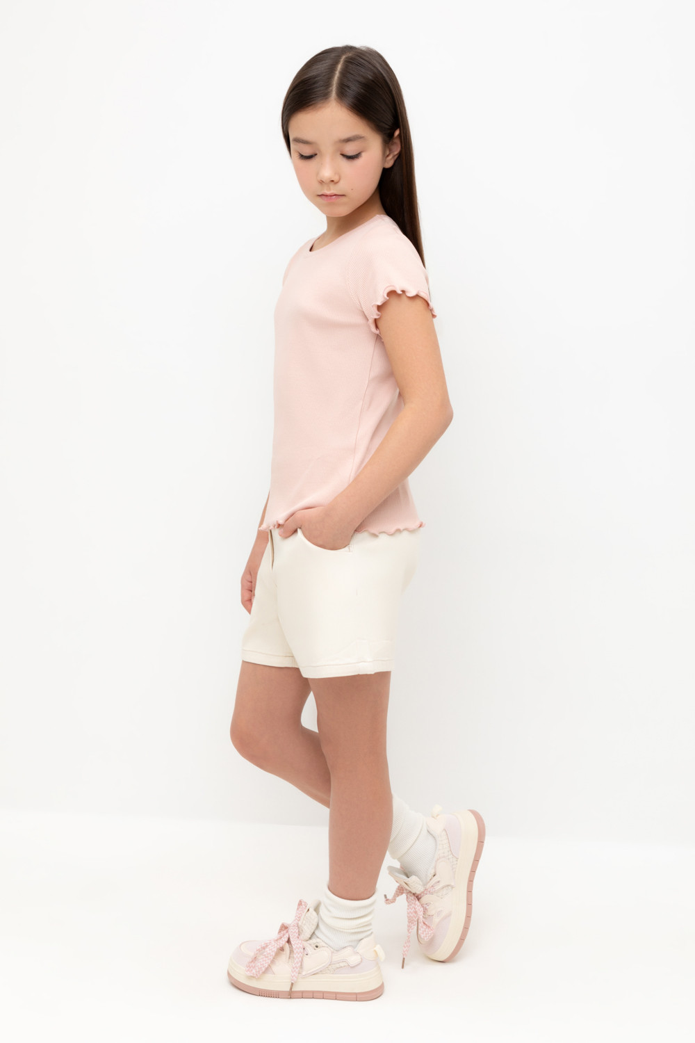 Футболка для девочки, артикул: КР 301989-1, цвет: розовый, фото 3