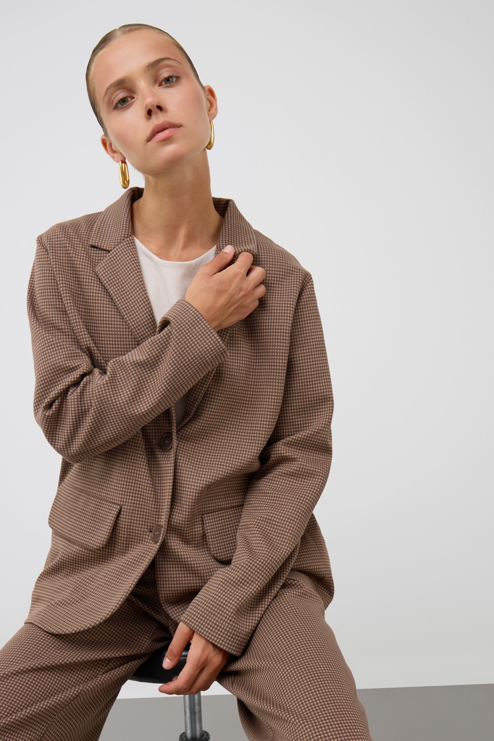 Жакеты, куртки женские для мам, артикул: ЕВТ 3333, цвет: коричневый, фото 3