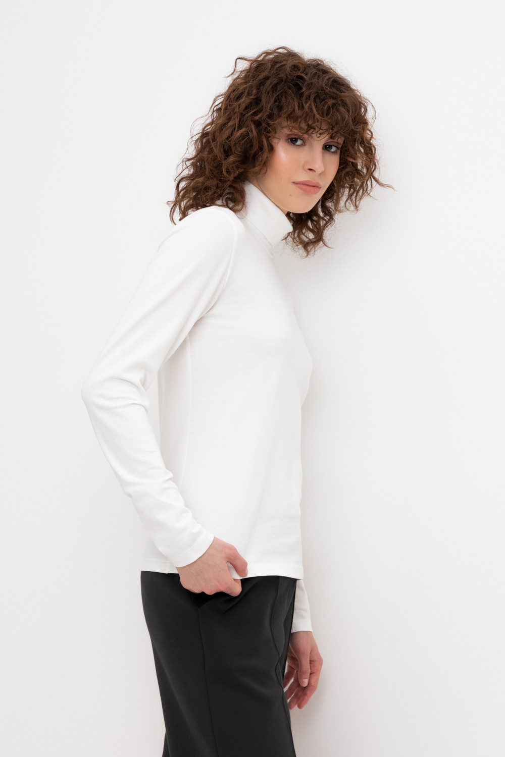 Водолазки женские для мам, артикул: ЕВТ 3026/24, цвет: бежевый, фото 3