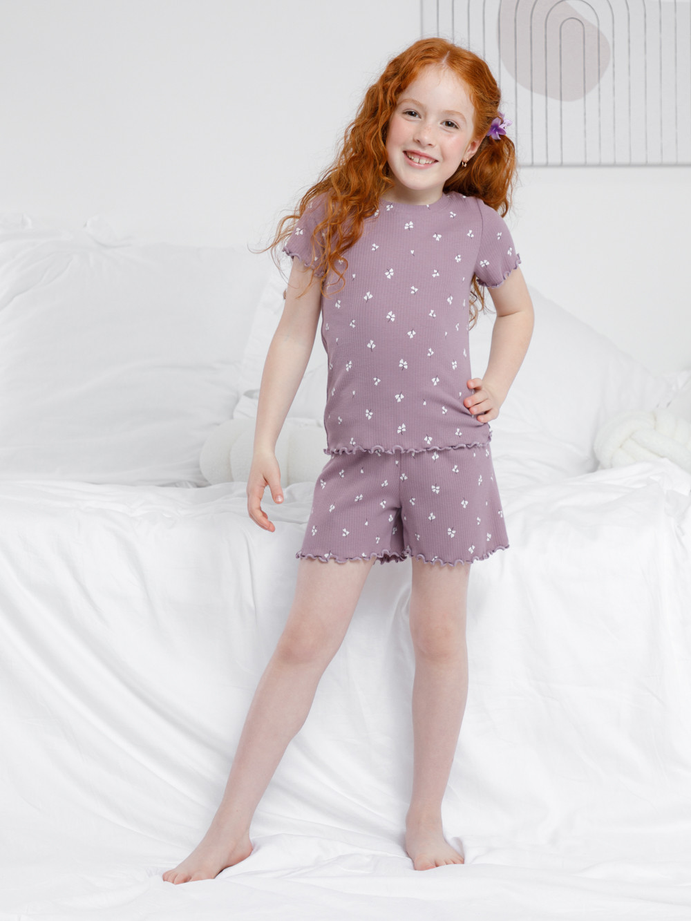 Пижама для девочки, артикул: К 1652, цвет: розовый, фото 3