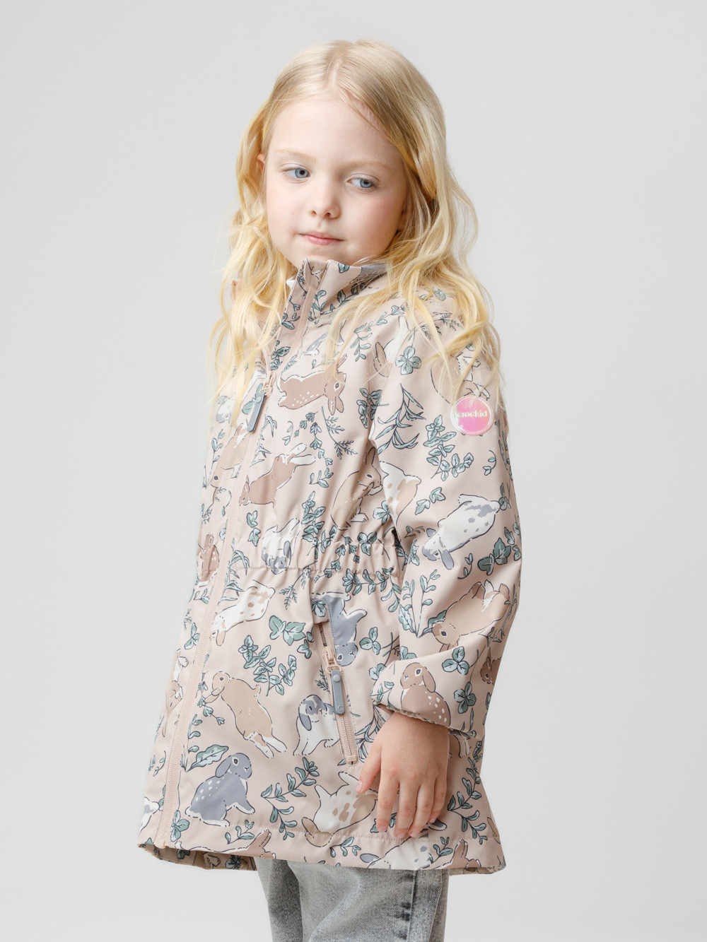Куртка для девочки, артикул: ВК 32118/н/7 УЗГ, цвет: бежевый, фото 3