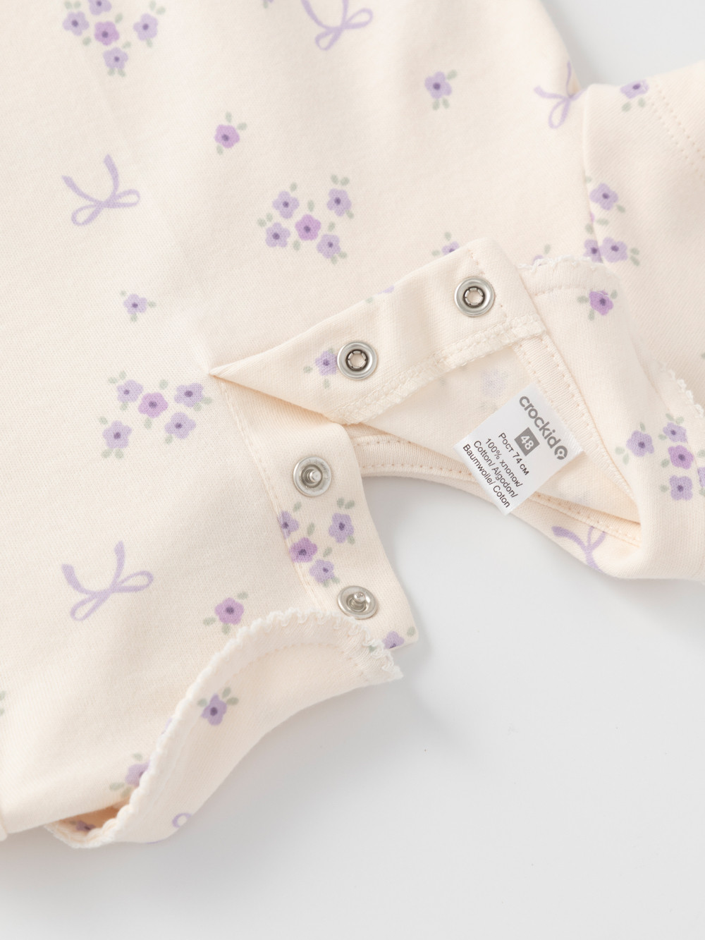 Боди для новорожденных, артикул: К 6540-2уп, цвет: фиолетовый, фото 3