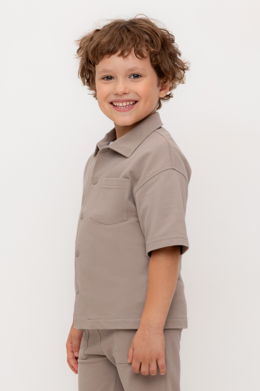 Рубашки для мальчика, артикул: КР 302730-1, цвет: коричневый, фото 3