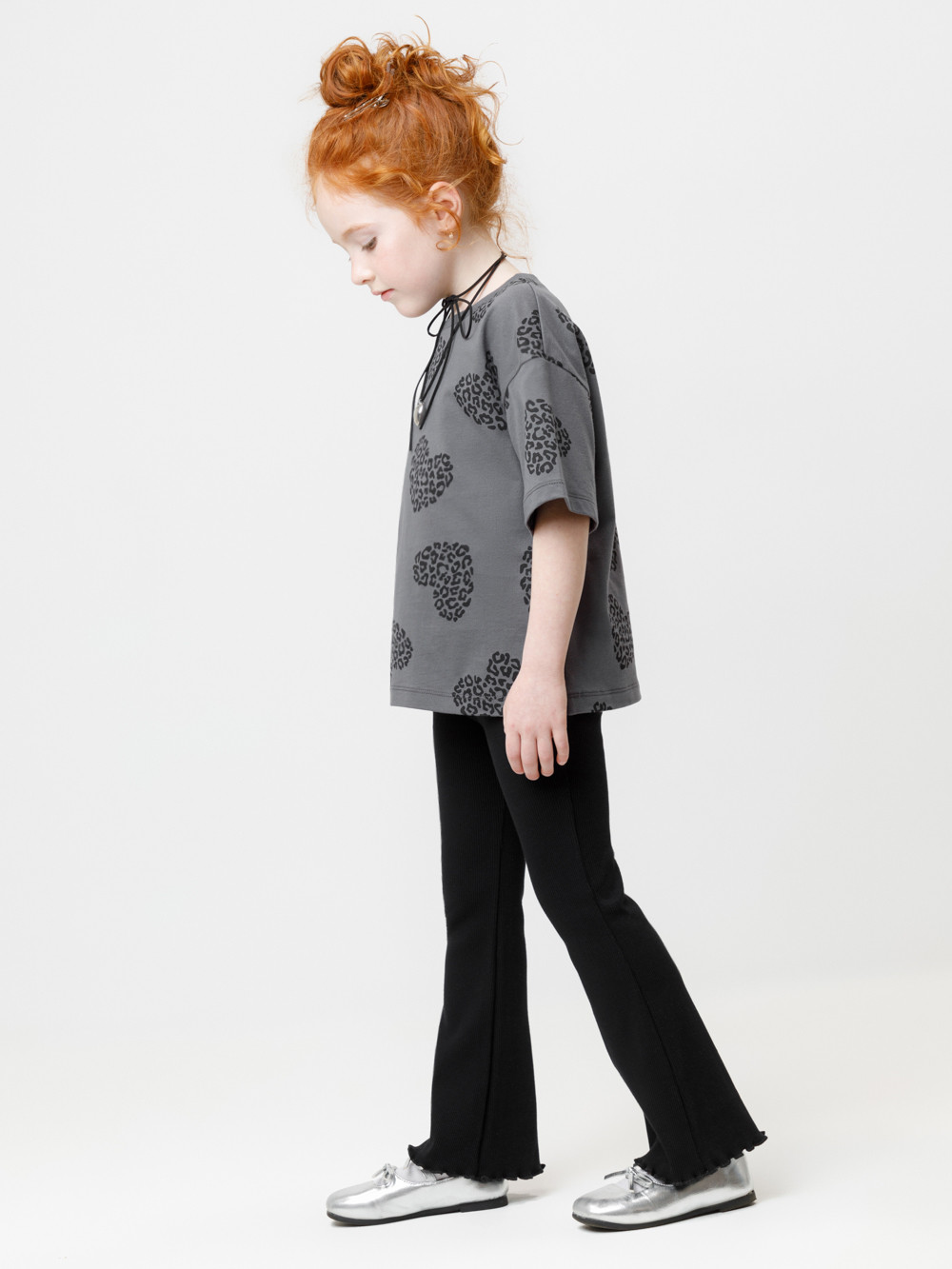 Брюки для девочки, артикул: МП 400835, цвет: черный, фото 3