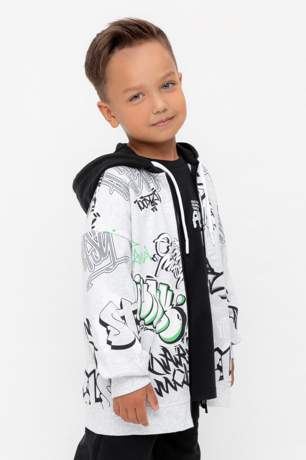 Жакет для мальчика, артикул: КР 302743-1, цвет: светло-серый5, фото 3