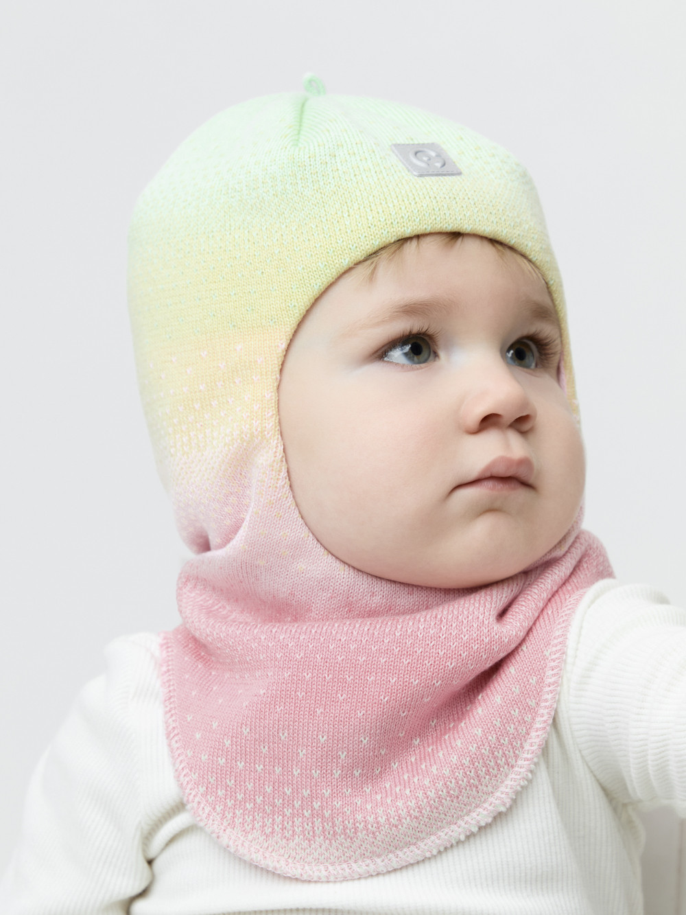 Шапка для девочки, артикул: КВ 20369, цвет: розовый, фото 3