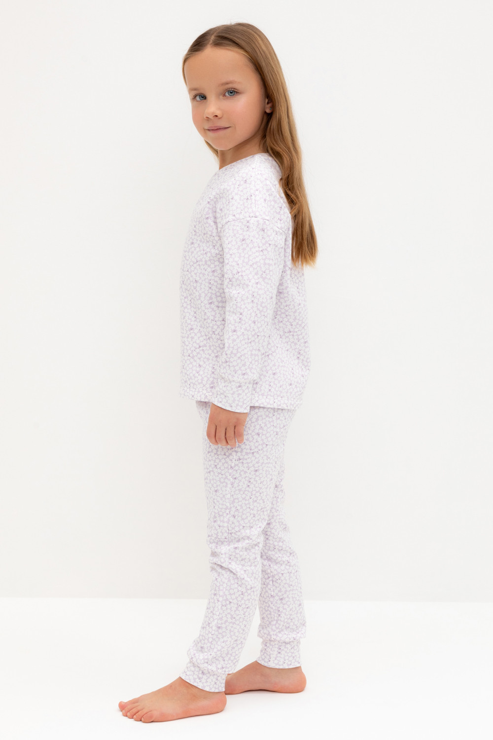 Пижама для девочки, артикул: К 1587, цвет: фиолетовый, фото 3