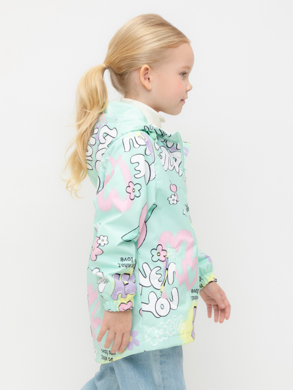 Куртка для девочки, артикул: ВК 32177/н/2 Ал, цвет: зеленый, фото 3