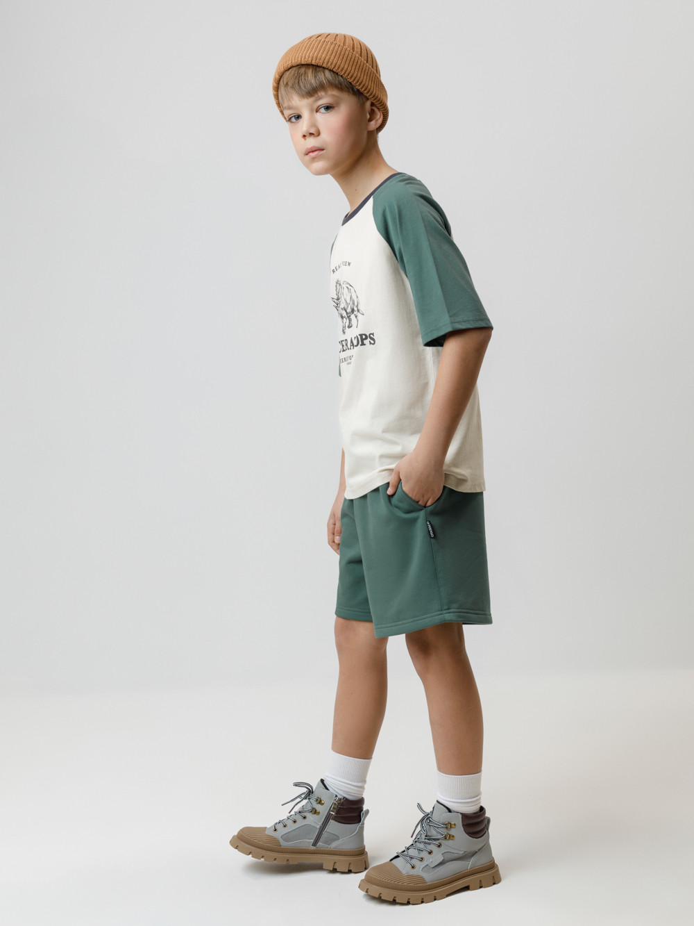 Шорты для мальчика, артикул: КР 400862, цвет: зеленый, фото 3