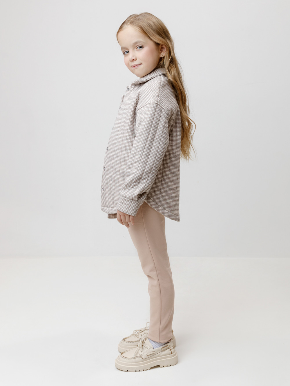 Брюки для девочки, артикул: КР 400864, цвет: бежевый, фото 3