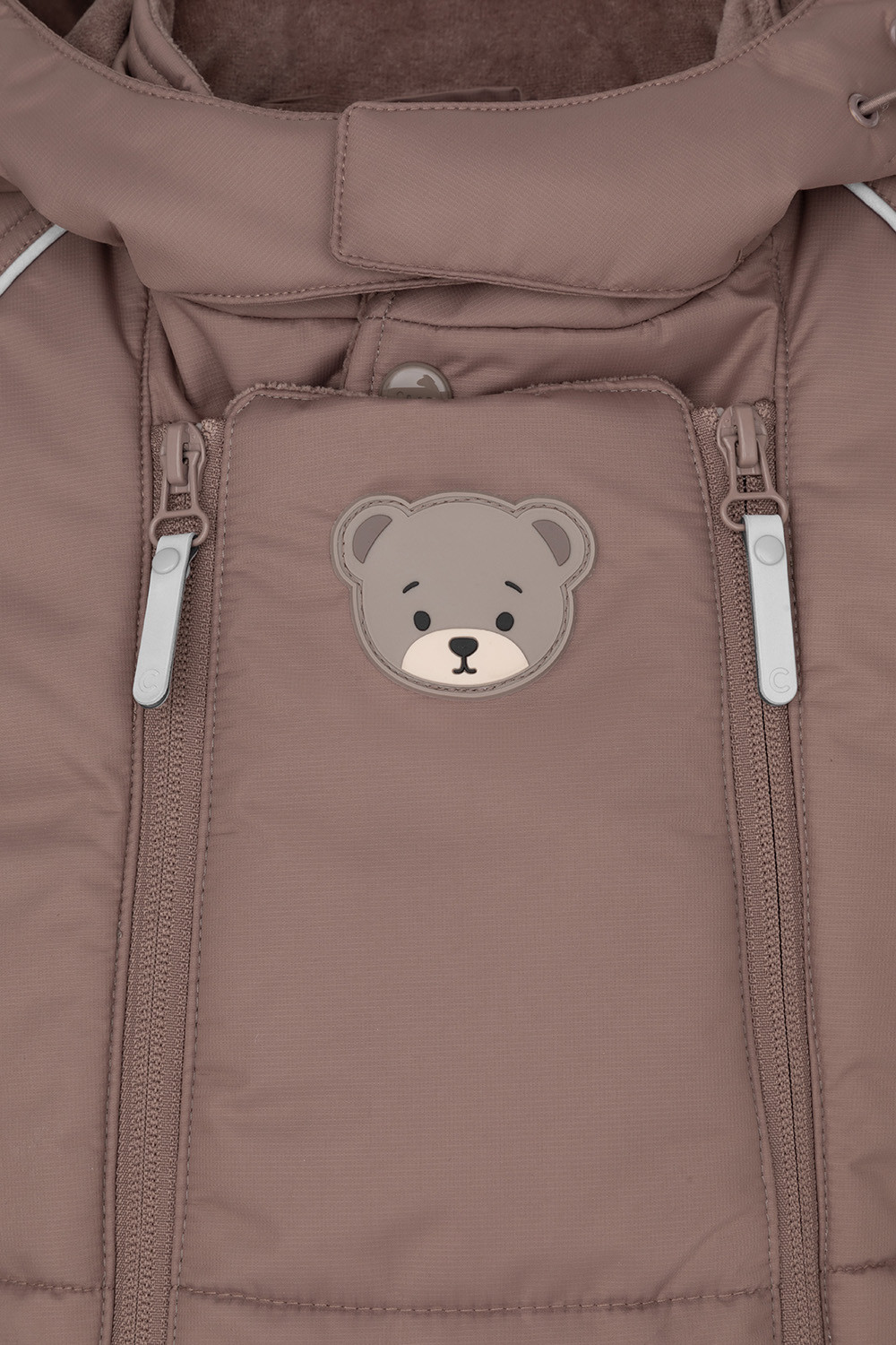 Комбинезоны утепленные для мальчика, артикул: ВК 60119/1 УЗГ, цвет: коричневый, фото 3