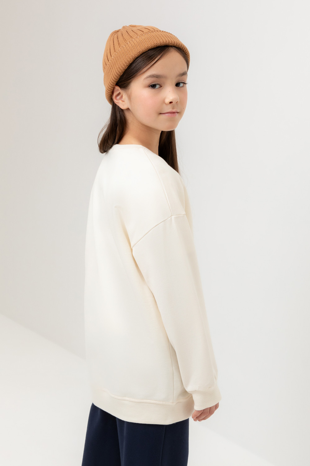 Джемпер для девочки, артикул: КР 302670-1, цвет: бежевый, фото 3