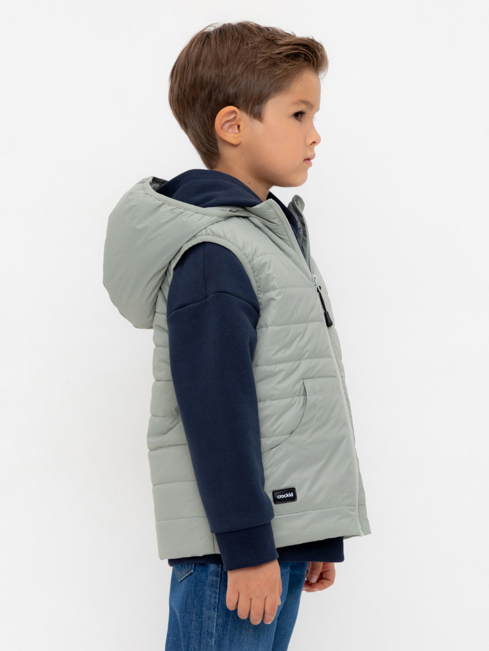 Жилеты для мальчика, артикул: ВК 35009/19 ГР, цвет: зеленый, фото 3