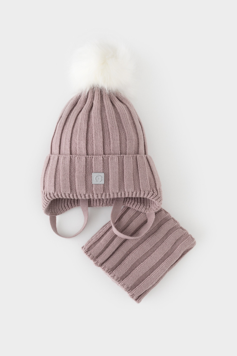 Комплект вязаный для девочки, артикул: КВ 22017/ш, цвет: розовый, фото 3