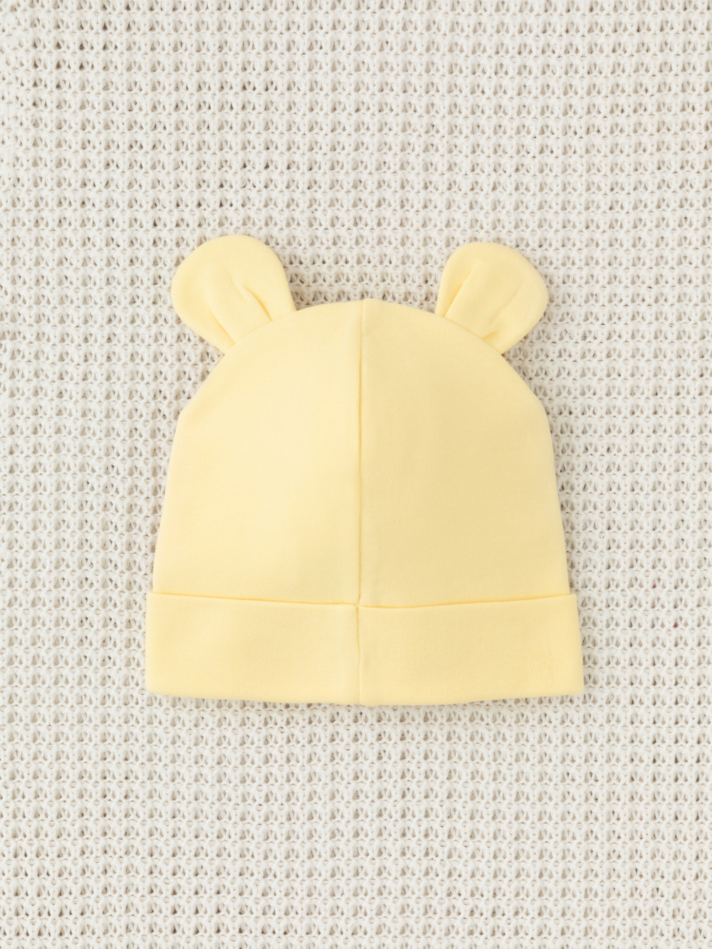 Шапочка ясельная для новорожденных, артикул: К 8093, цвет: желтый, фото 3