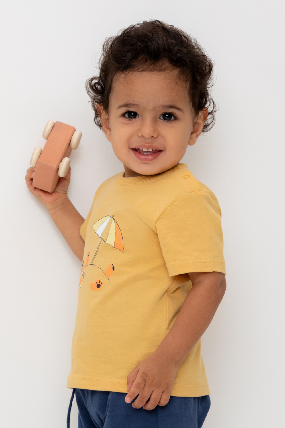 Футболка для мальчика, артикул: КР 302749, цвет: желтый, фото 3