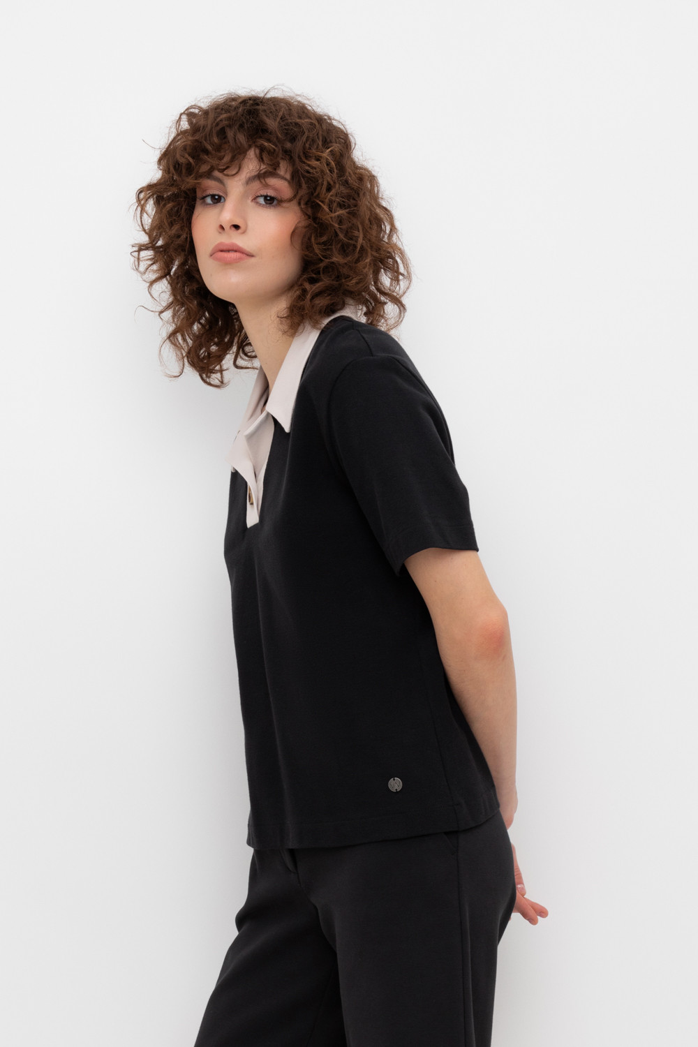 Футболки женские для мам, артикул: ЕВТ 3200, цвет: черный3, фото 3