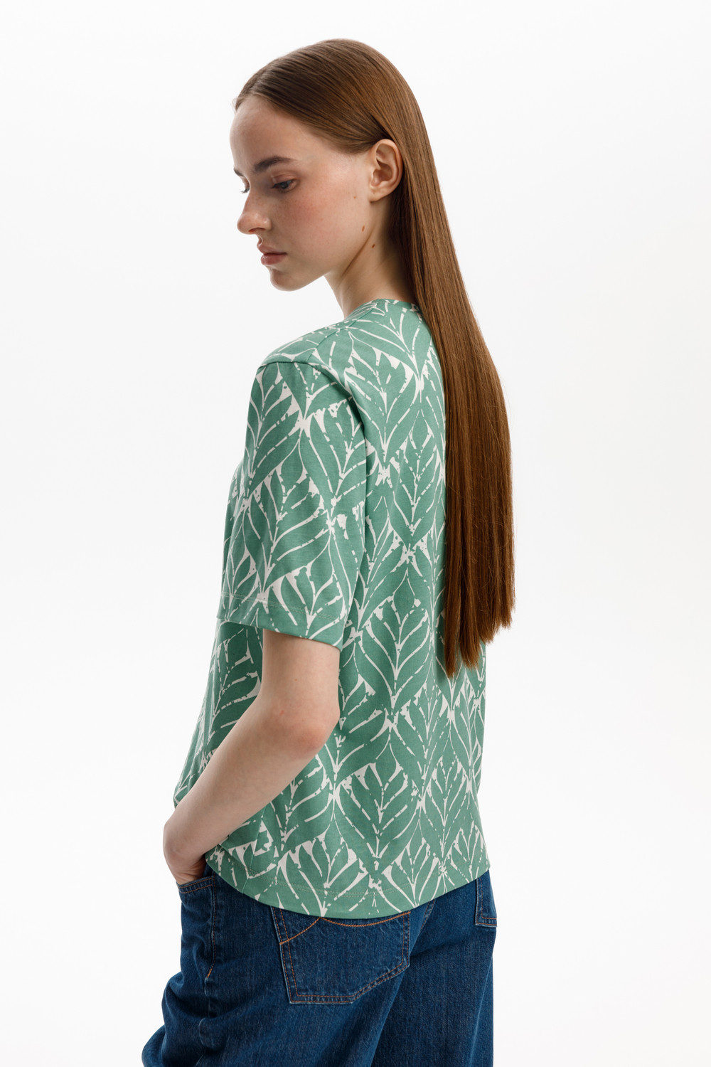 Футболки женские для мам, артикул: ЕВТ 3315, цвет: зеленый, фото 3