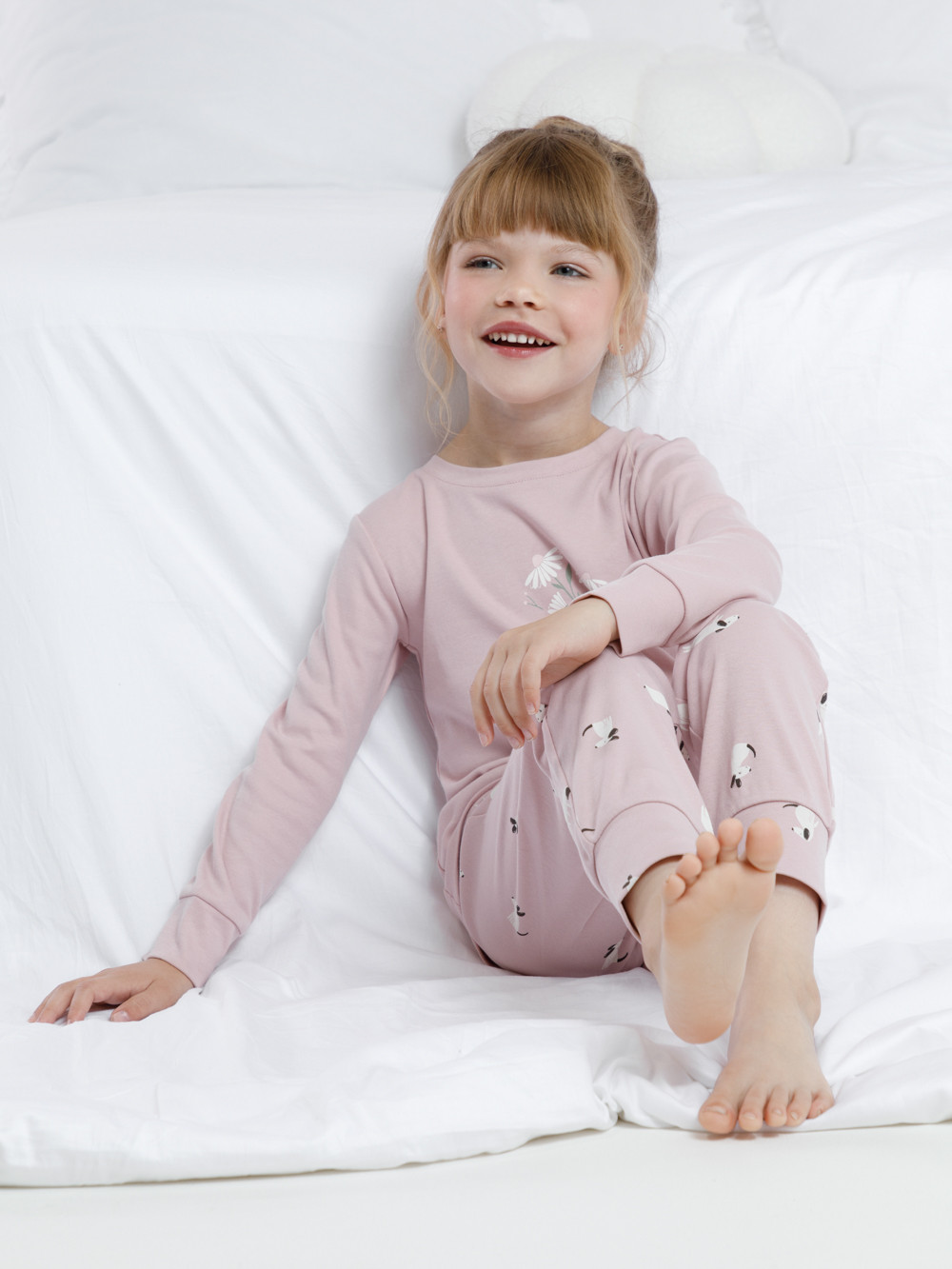 Пижама для девочки, артикул: К 1541, цвет: розовый, фото 3