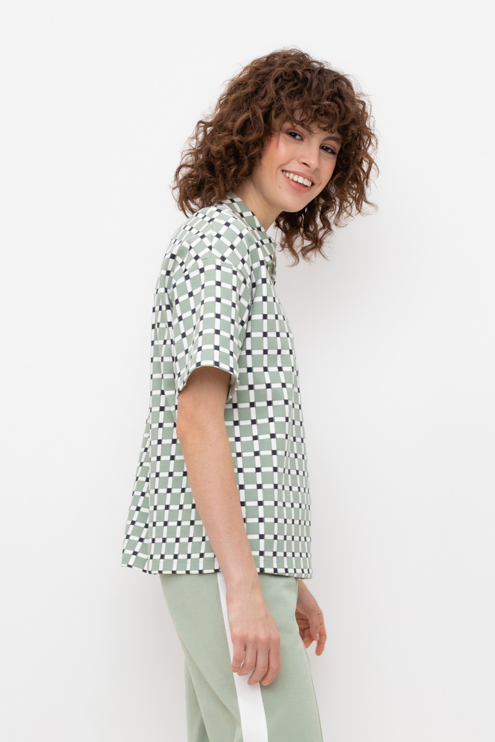 Футболки женские для мам, артикул: ЕВТ 3210, цвет: хаки, фото 3