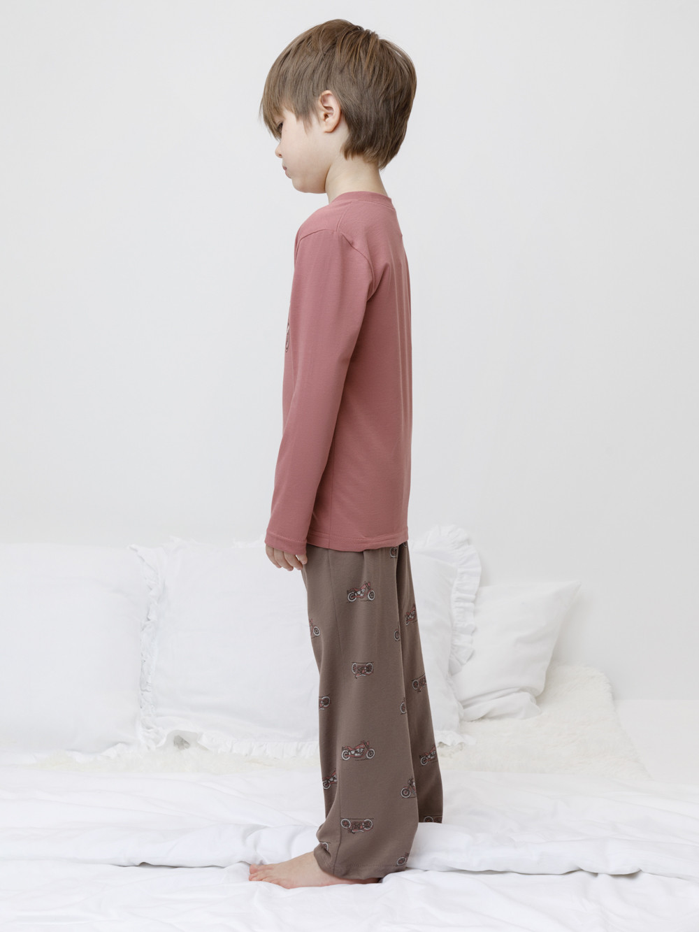 Пижама для мальчика, артикул: К 1600, цвет: коричневый, фото 3