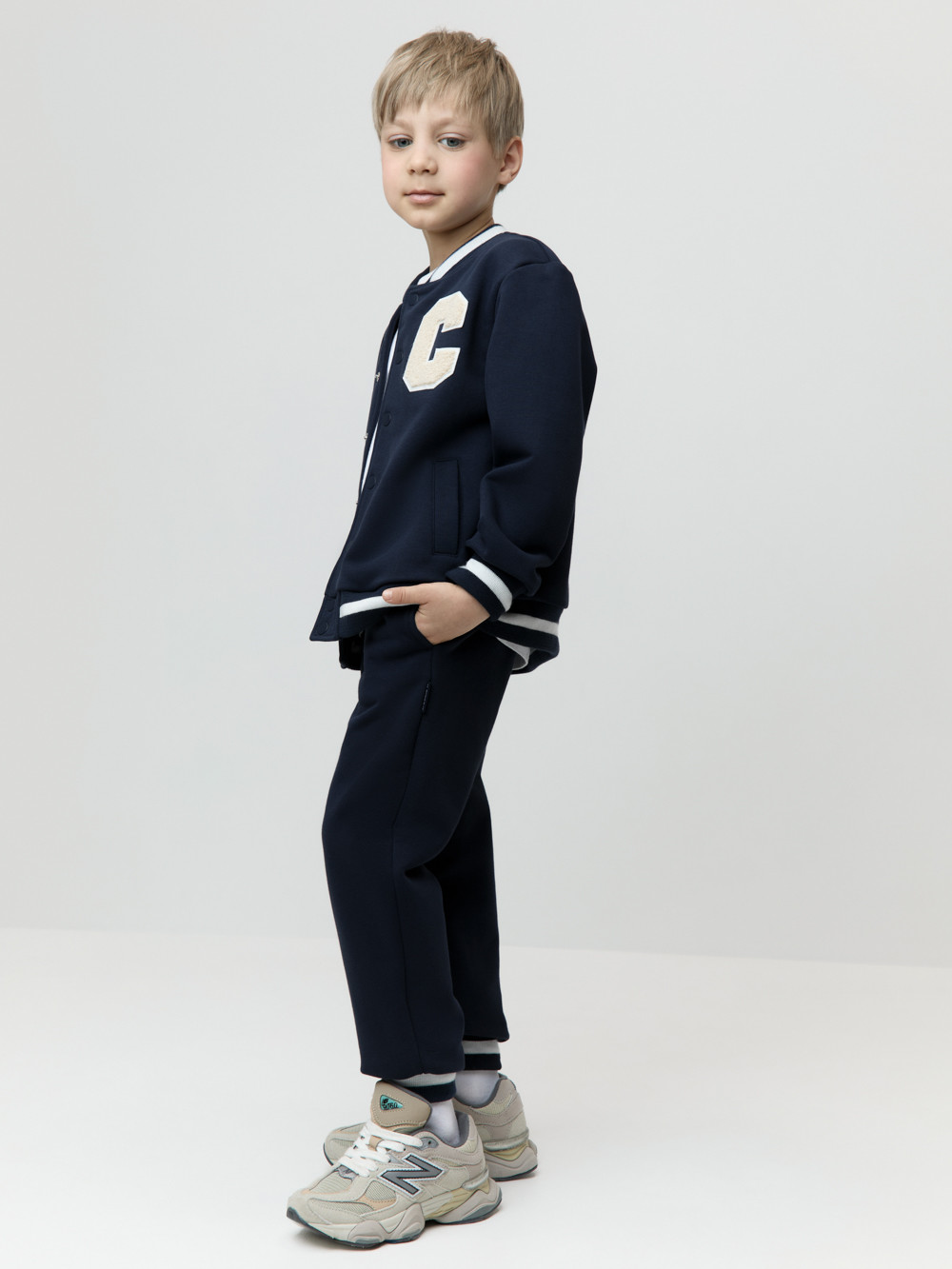 Брюки для мальчика, артикул: КР 400784, цвет: темно-синий, фото 3