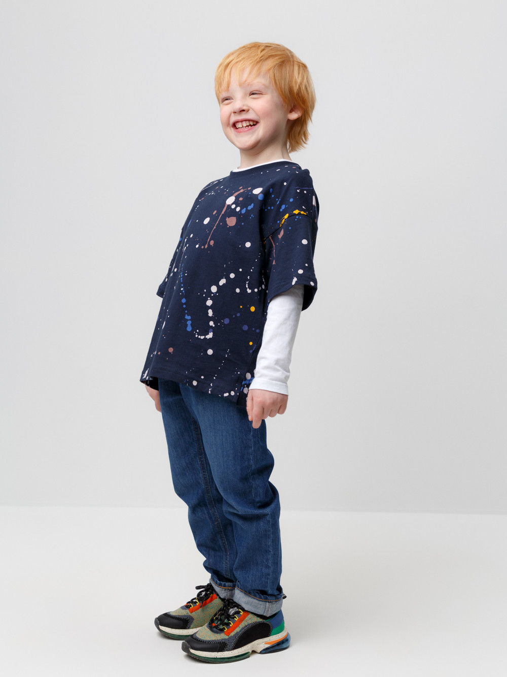 Футболка для мальчика, артикул: КР 302006, цвет: темно-синий, фото 2