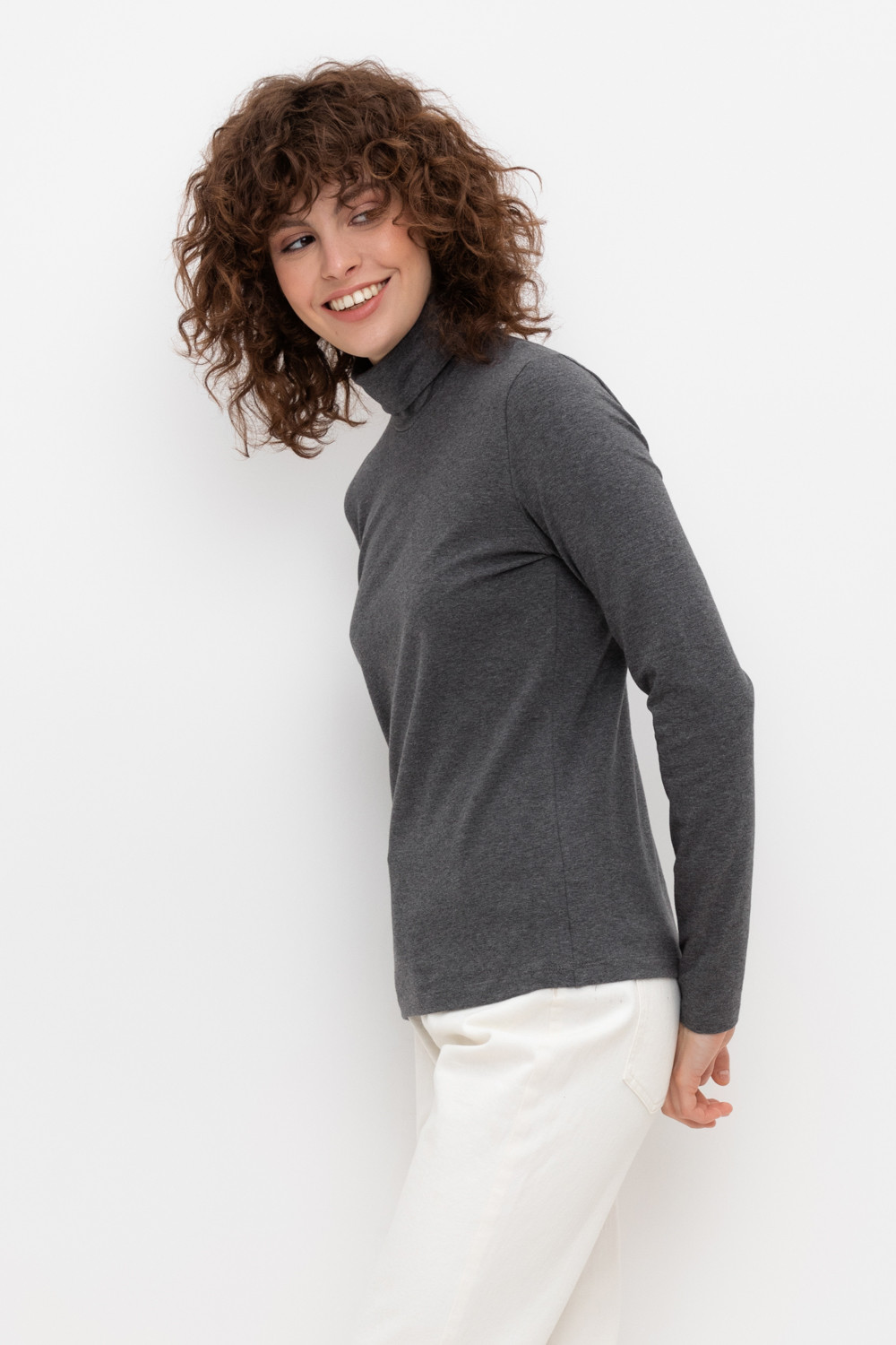 Водолазки женские для мам, артикул: ЕВТ 3026/24, цвет: темно-серый, фото 3