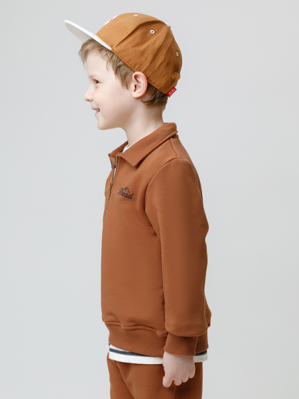 Свитшоты для мальчика, артикул: КР 302798, цвет: коричневый, фото 3