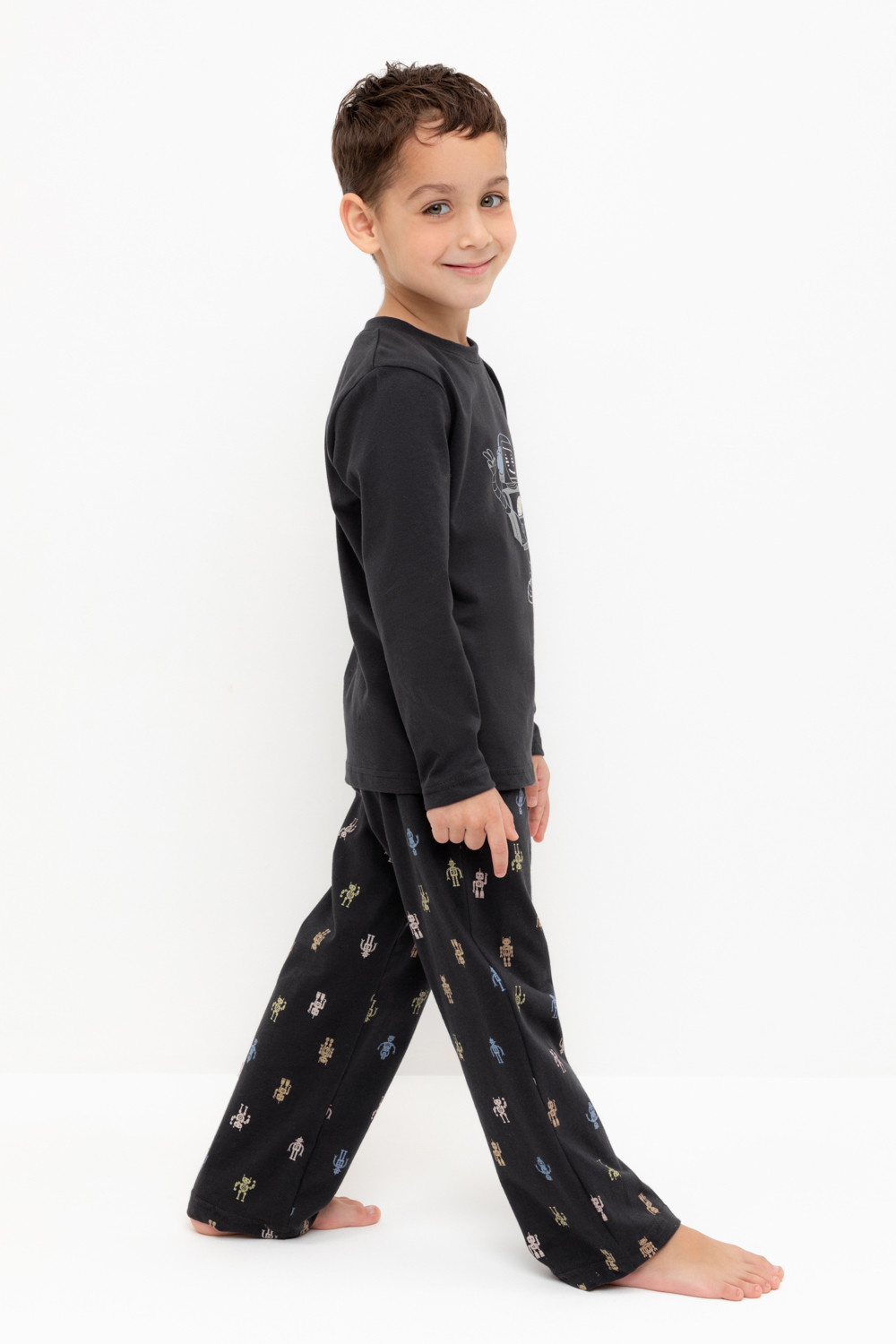 Пижама для мальчика, артикул: К 1600, цвет: темно-серый, фото 3