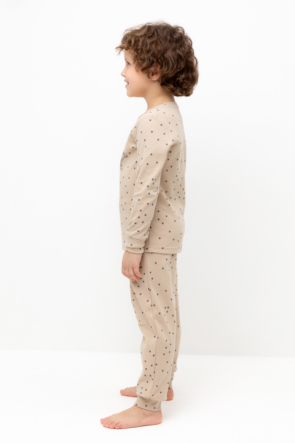 Пижама для мальчика, артикул: К 1621, цвет: бежевый, фото 3