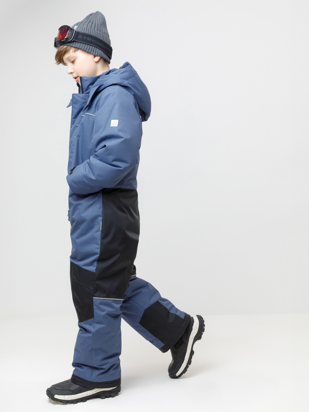 Комбинезоны утепленные для мальчика, артикул: ВК 60129/4 ГР (98-122), цвет: синий, фото 3