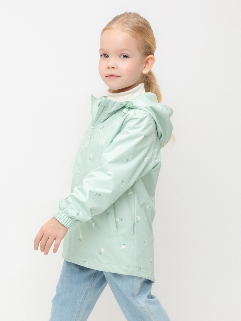 Куртка для девочки, артикул: ВК 32144/н/9 Ал, цвет: зеленый, фото 3