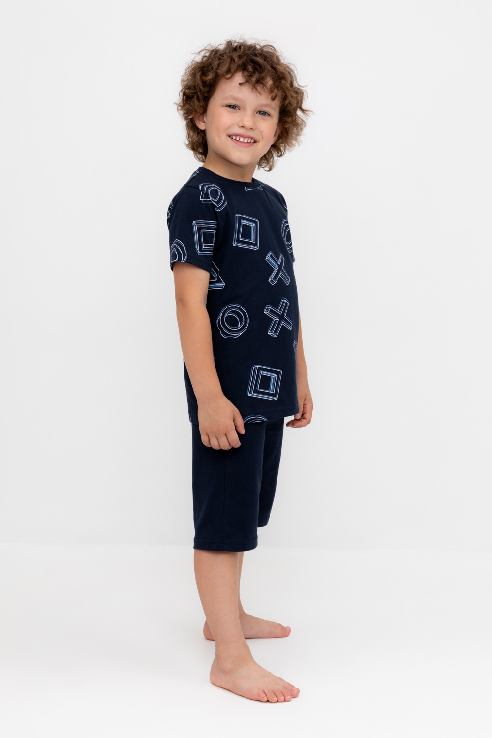 Пижама для мальчика, артикул: К 1614, цвет: темно-синий, фото 3