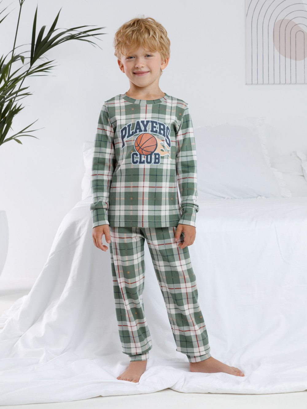 Пижама для мальчика, артикул: К 1621, цвет: бежевый, фото 3